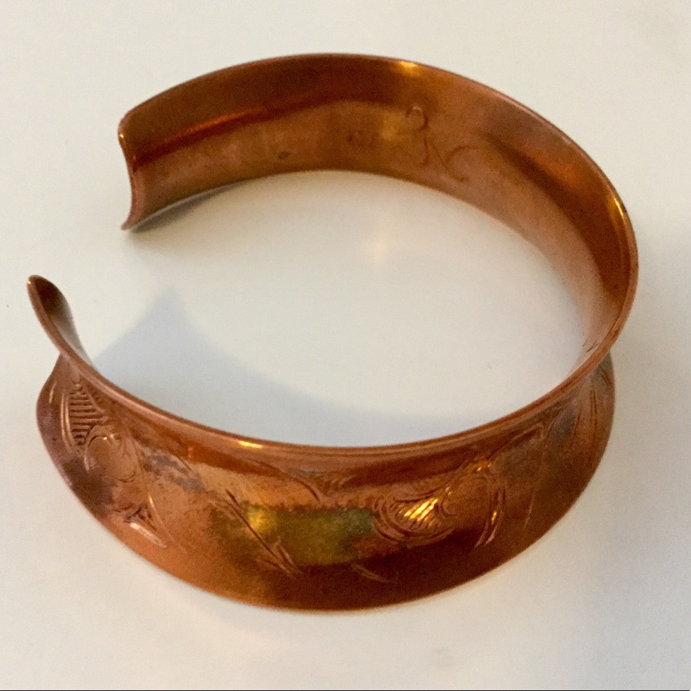 Copper Native Alaskan Hummingbird Bracelet Cuff